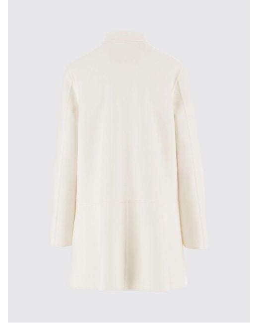 Valentino White Single-Breasted Coat