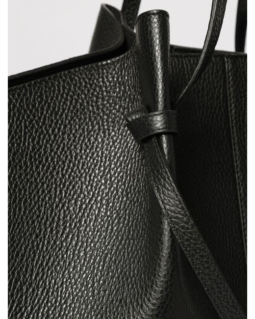 Yuzefi Black Large Mochi Hammered Leather Bag