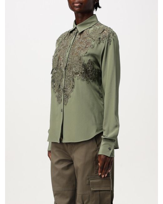 Ermanno Scervino Green Hemdbluse Damen