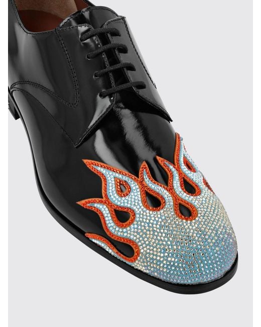 Philipp Plein White Brogue Shoes for men