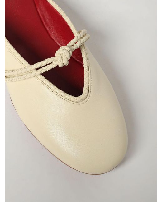 Bottega Veneta White Rosa Leather Mules