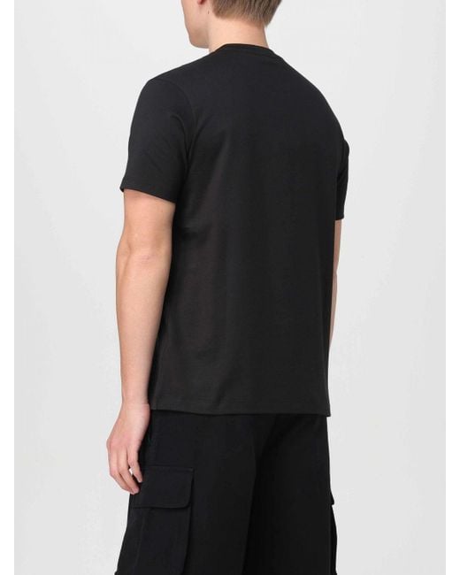 T-shirt in cotone con logo di Paul & Shark in Black da Uomo