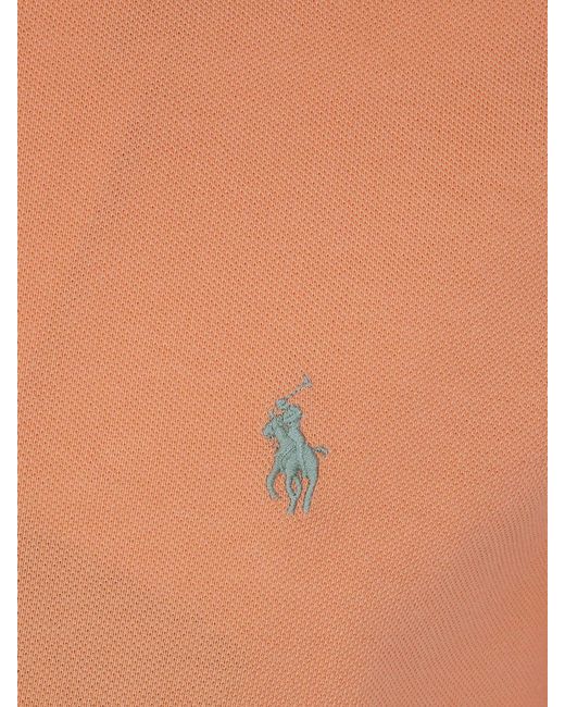 Polo Ralph Lauren Blue Pony Logo Cotton Polo Shirt for men