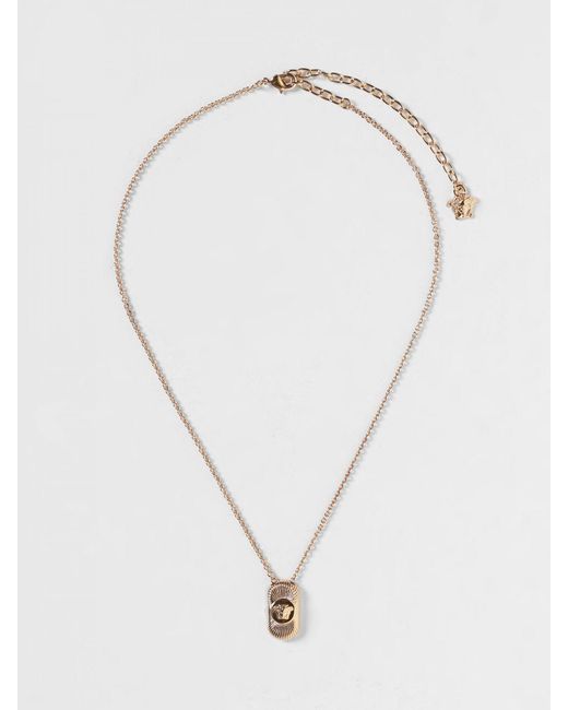 Versace Messingkette Mit Medusa-Anhänger in White für Herren