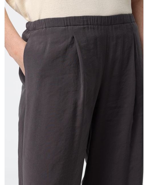 Alysi Gray Modal Blend Palazzo Trousers