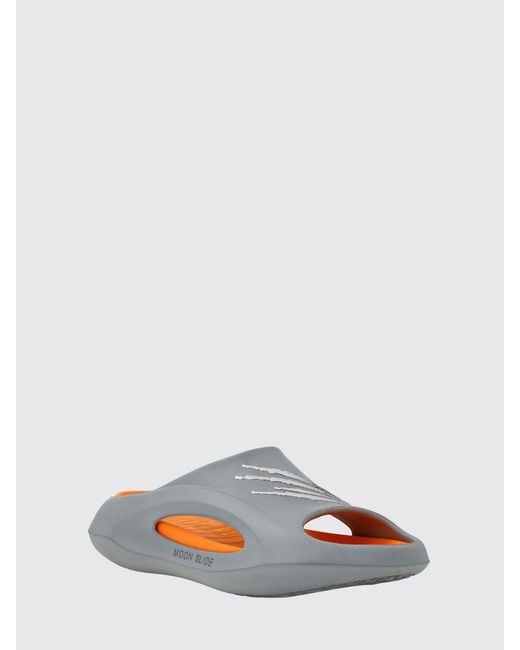 Philipp Plein White Rubber Sliders for men