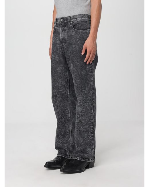Golden Goose Deluxe Brand Gray Printed Denim Jeans for men