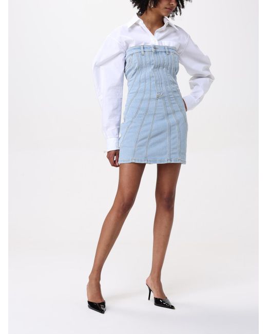 Mugler Blue Dress
