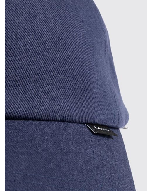 Paul Smith Blue Cotton Baseball Cap With Adjustable Strap for men