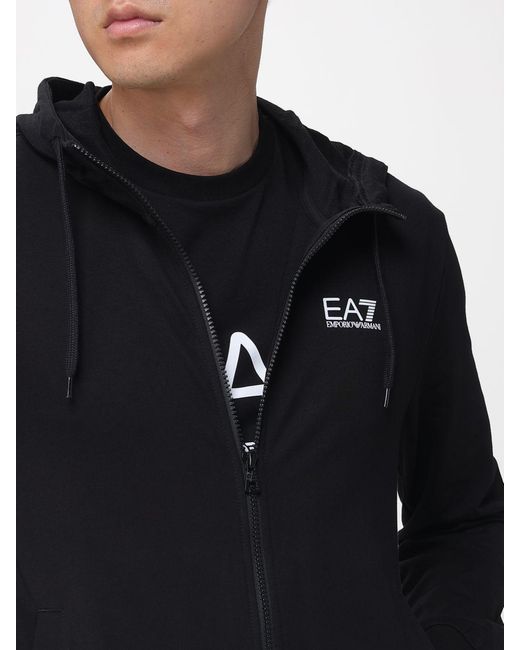 Conjunto Deportivo De Algodón Con Logo EA7 de hombre de color Blue