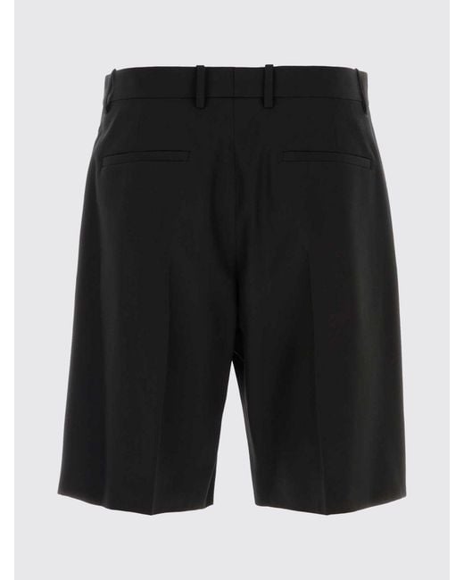 Jil Sander Black Virgin Wool Tailored Shorts for men