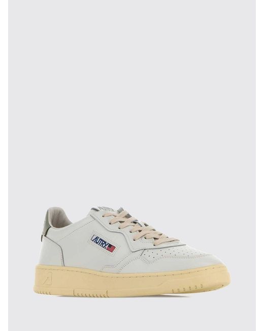 Autry White Medalist Low Sneakers for men