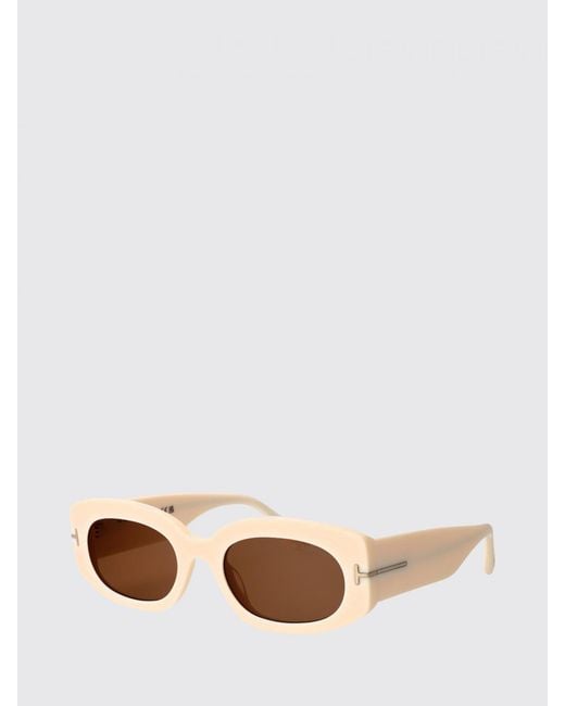 Tom Ford White Ft1187/S Cielle Acetate Sunglasses By