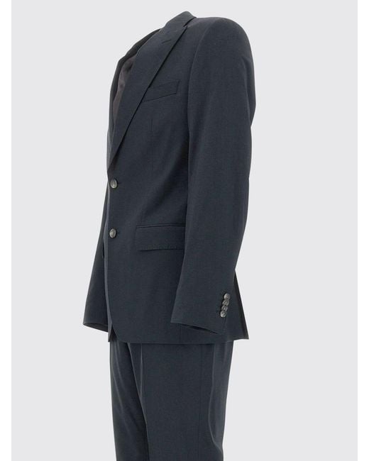 Boss Black Single-Breasted Virgin Wool Suit for men