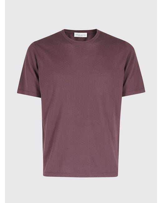 Roberto Collina Purple Basic Cotton T-Shirt for men