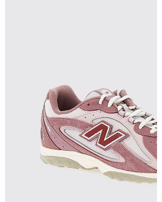 New Balance Pink 204L Suede And Mesh Sneakers