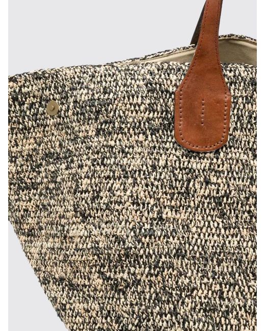 IBELIV Gray Rio Raffia Bag