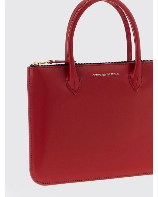 Comme des Garçons Red Leather Bag for men