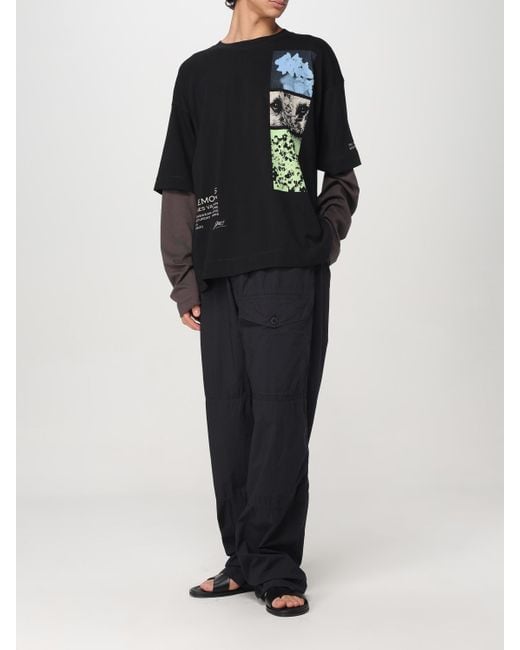 Camiseta Hombre Dries Van Noten de hombre de color Black
