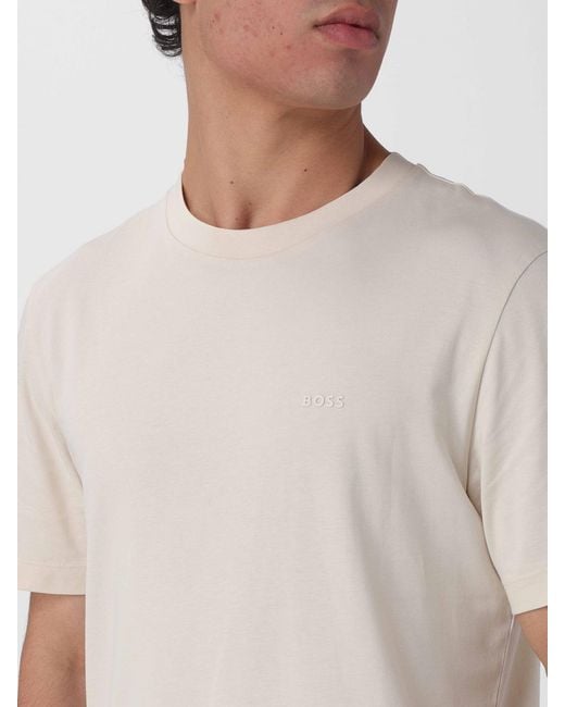 Boss White Basic Cotton T-Shirt for men