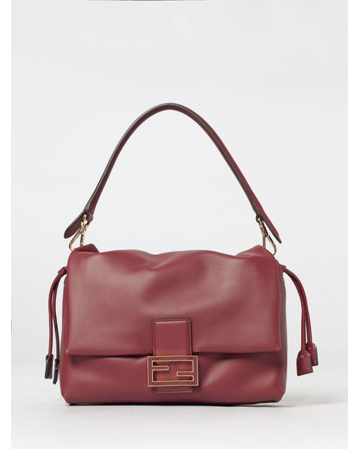 Fendi Purple Mamma Baguette Medium Bag