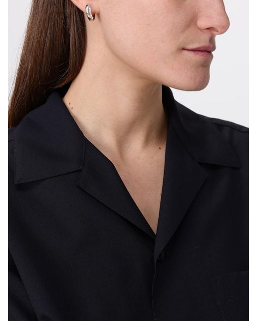 Bottega Veneta White Double Hoop Earrings