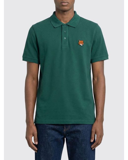 Maison Kitsuné Green Maison KitsunÉ Organic Cotton Polo Shirt for men