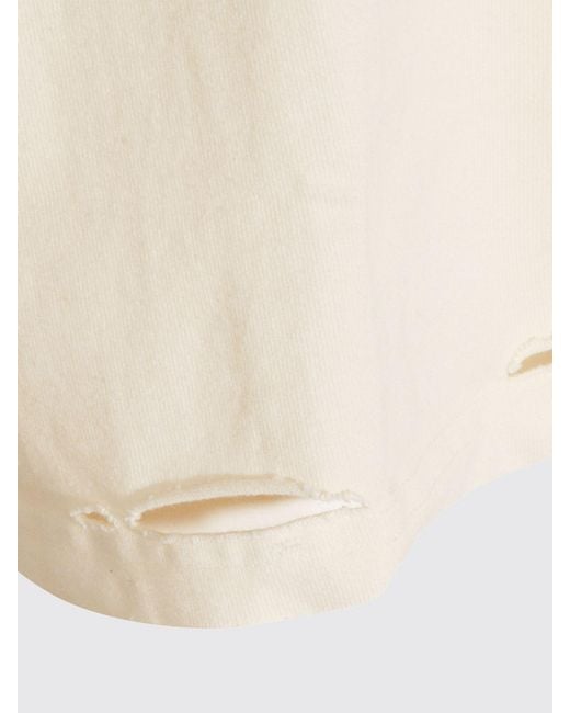 Willy Chavarria Natural Relaxed Fit Graphic Print Cotton T-Shirt for men