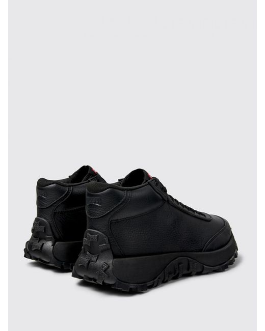 Camper Black Flat Ankle Boots