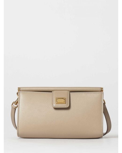 Dolce & Gabbana Natural Dolce &Amp Gabbana Sicily Mini Plongé Leather Bag