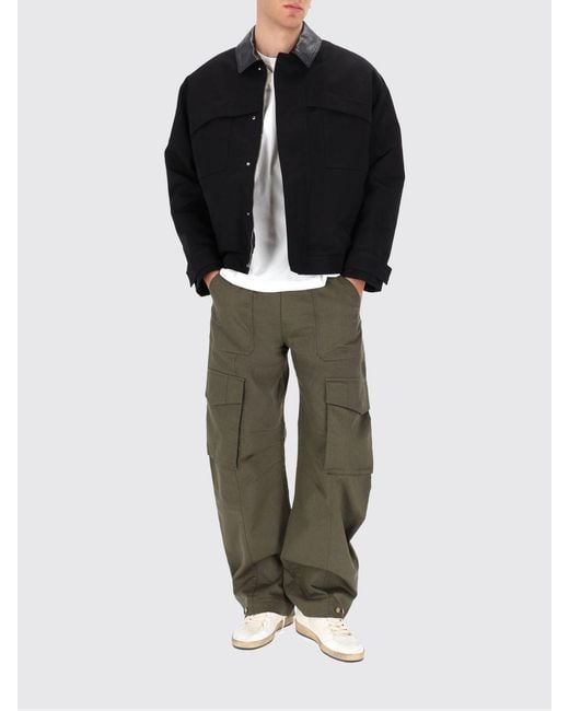 Golden Goose Deluxe Brand Black Wool Bomber Jacket for men