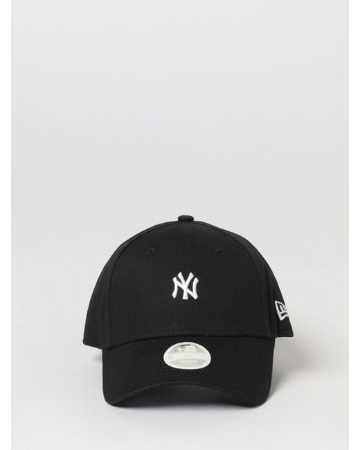 KTZ Black 9Twenty New York Yankees Mlb Mini Logo Embroidered Cotton Cap