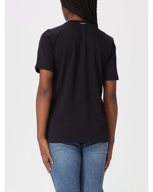 Michael Kors Black Organic Cotton Crew Neck T-Shirt