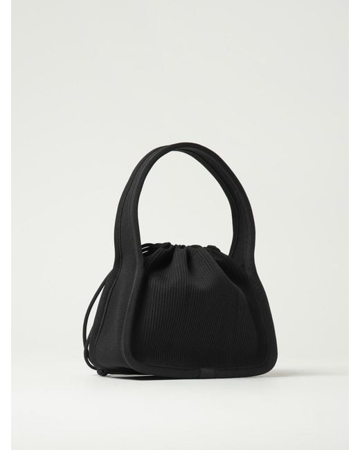 Alexander Wang Black Ryan Ribbed Knit Bag