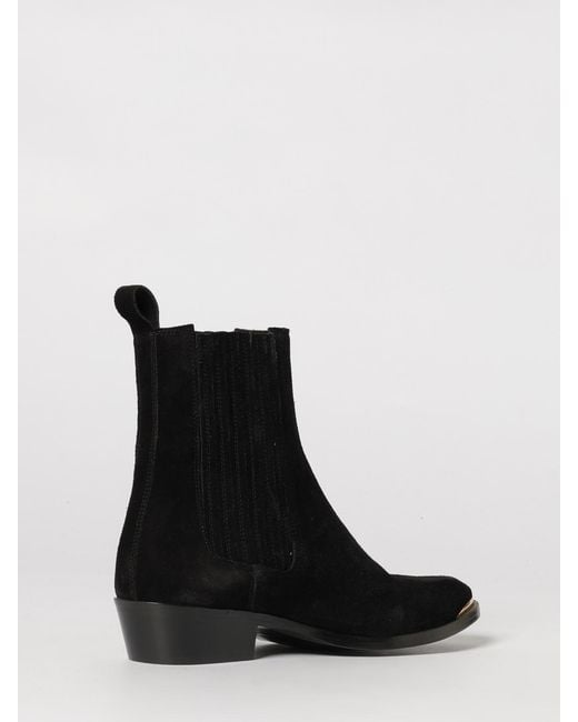 Isabel Marant Black Delano Suede Ankle Boots
