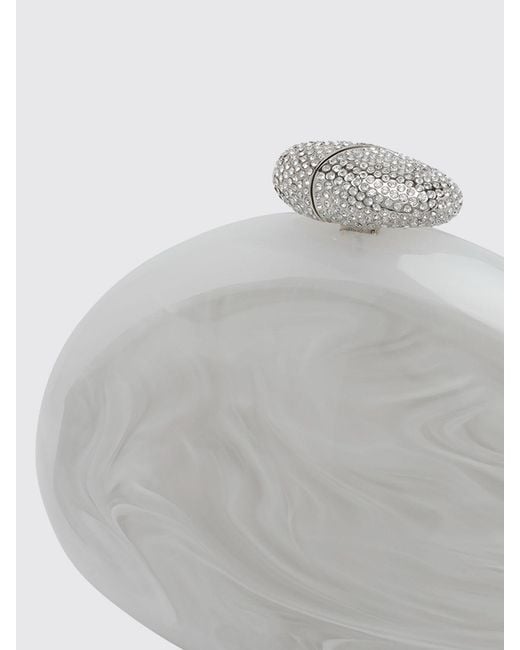 Benedetta Bruzziches White Ariel Clutch