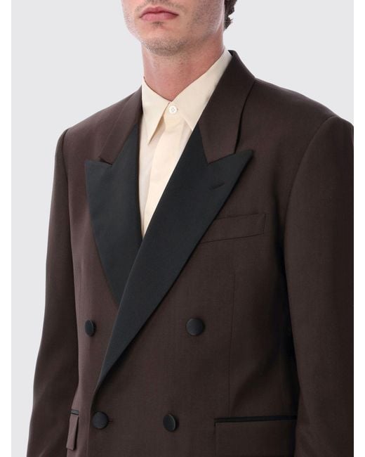 Lardini Gray Double-Breasted Blazer for men