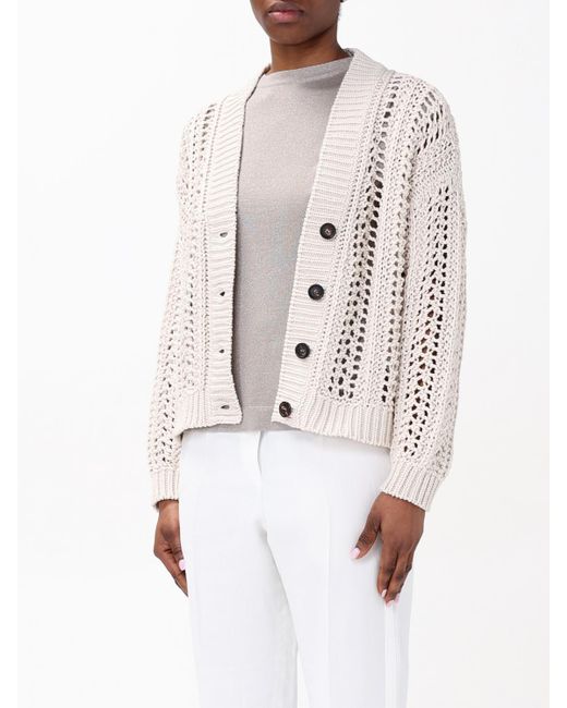 Brunello Cucinelli White Sweater
