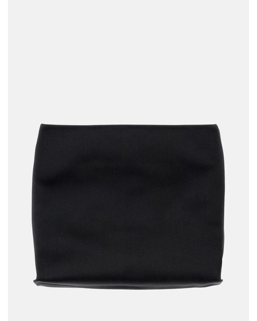 Roger Vivier Black Trompette Strass Soft Clutch