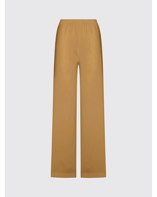 Max Mara Pure Natural Destino Palazzo Linen Blend Trousers