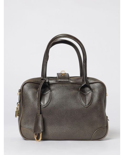 Golden Goose Deluxe Brand Gray Vita Aged Leather Bag