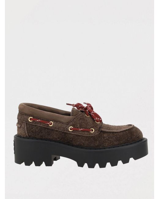 Miu Miu Brown Slipper Aus Wildleder Farbton Verbrannt
