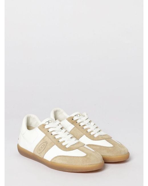 Tod's Natural Leather Sneakers