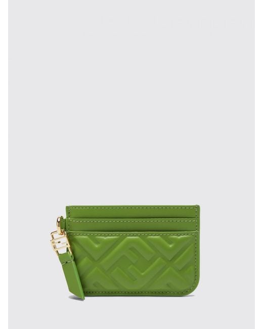 Fendi Green Credit Card Holder