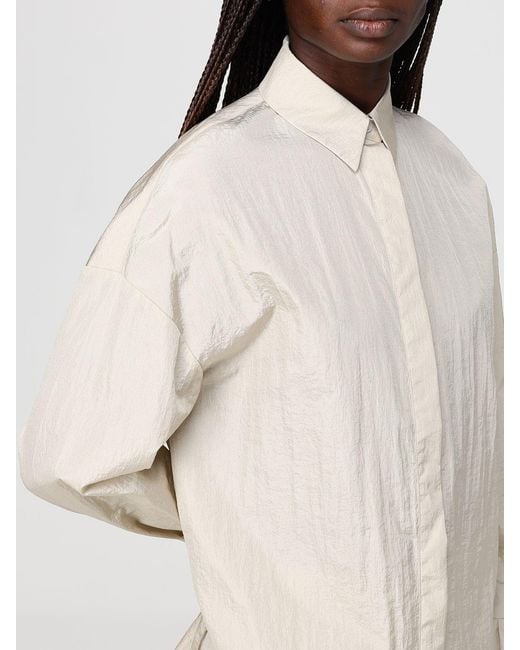 Max Mara Natural Relaxed Technical Canvas Shirt