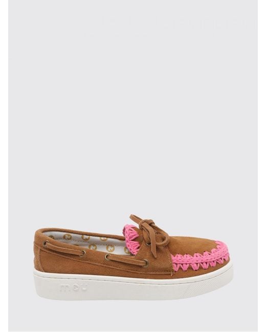 Mou Brown Summer Suede Sneakers