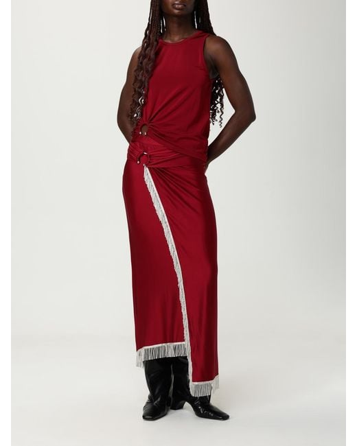 Rabanne Red Skirt