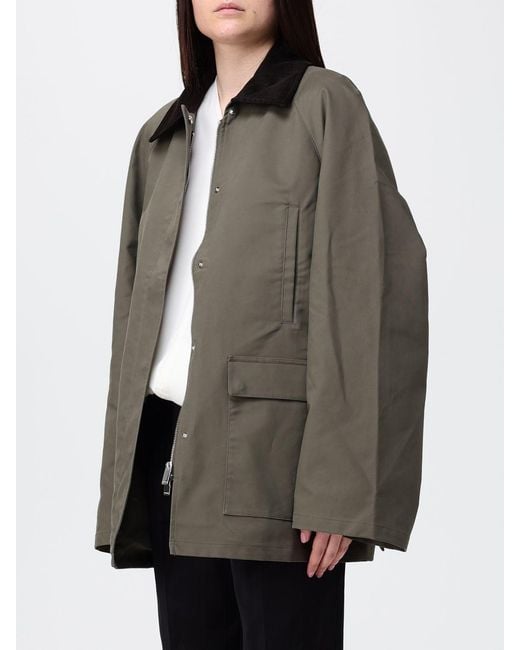 Totême Gray Oversized Organic Cotton Jacket