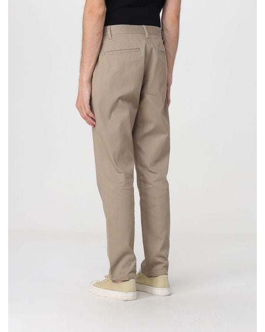 ARMANI EXCHANGE Natural Slim Fit Stretch Cotton Chino Pants With American Pockets for men