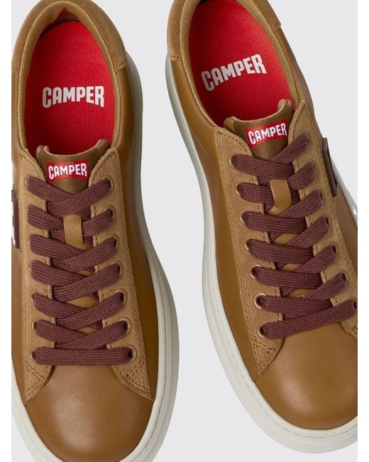 Camper Brown Runner Leather Sneakers